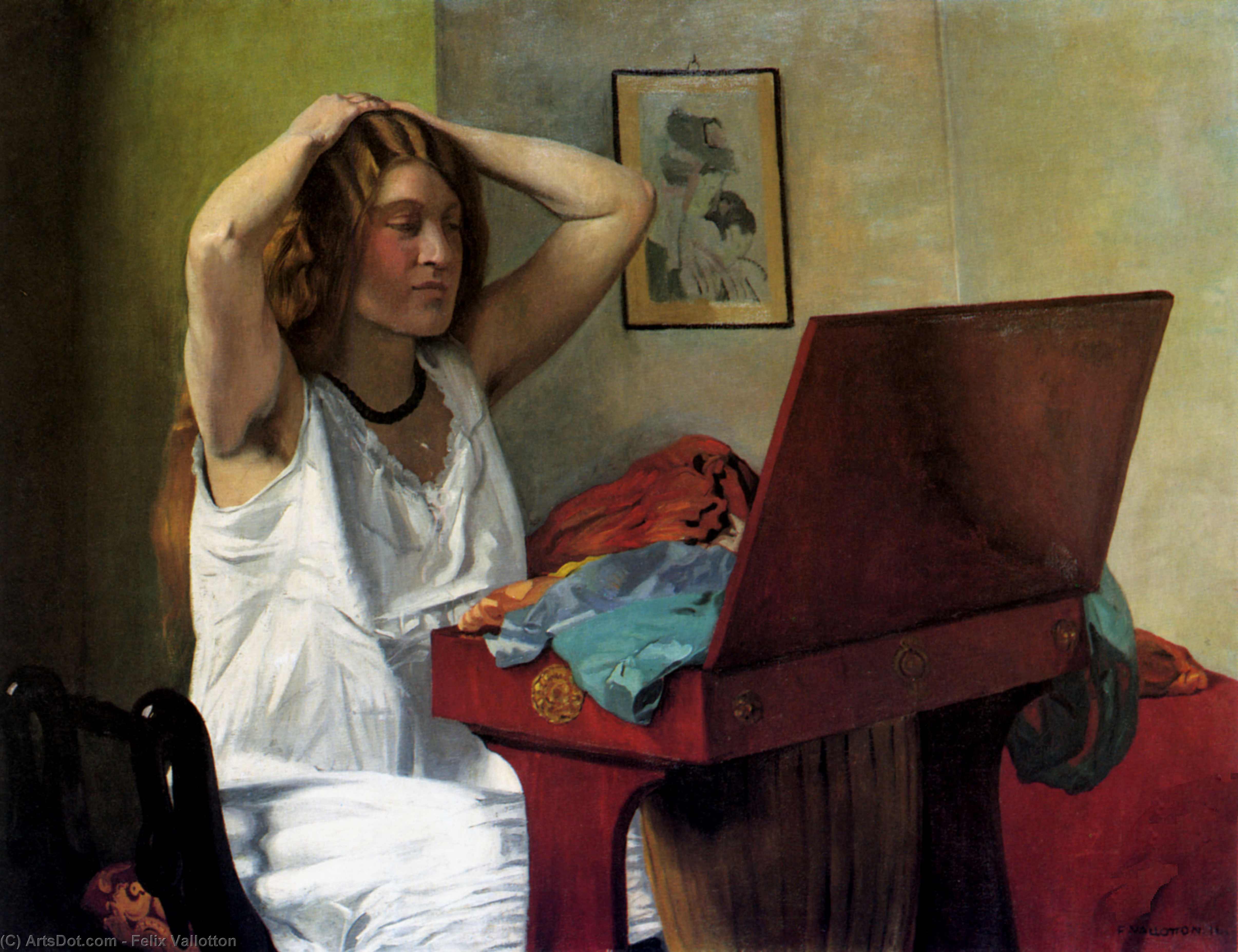 Wikioo.org - The Encyclopedia of Fine Arts - Painting, Artwork by Felix Vallotton - Coquettery