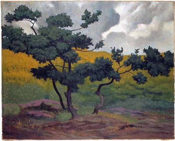 Wikioo.org - The Encyclopedia of Fine Arts - Painting, Artwork by Felix Vallotton - Landscape made in wood