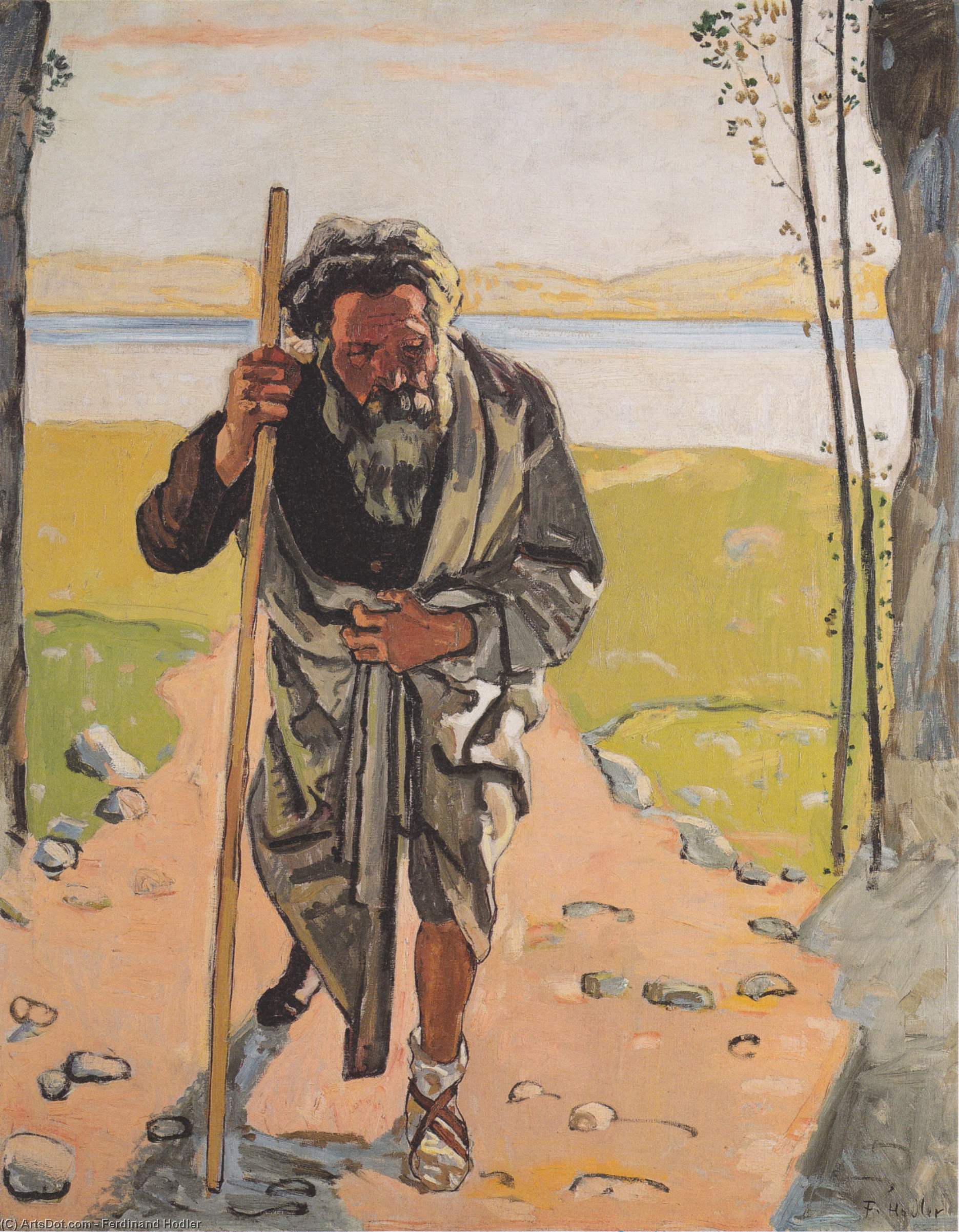 WikiOO.org - Енциклопедия за изящни изкуства - Живопис, Произведения на изкуството Ferdinand Hodler - Ahasver