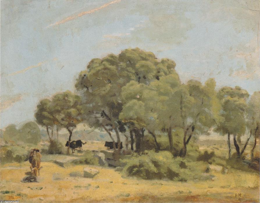 Wikioo.org - The Encyclopedia of Fine Arts - Painting, Artwork by Ferdinand Hodler - Olive trees in Spain