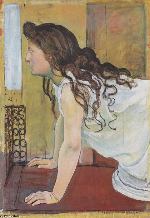 Wikioo.org - The Encyclopedia of Fine Arts - Painting, Artwork by Ferdinand Hodler - Girl at the Window