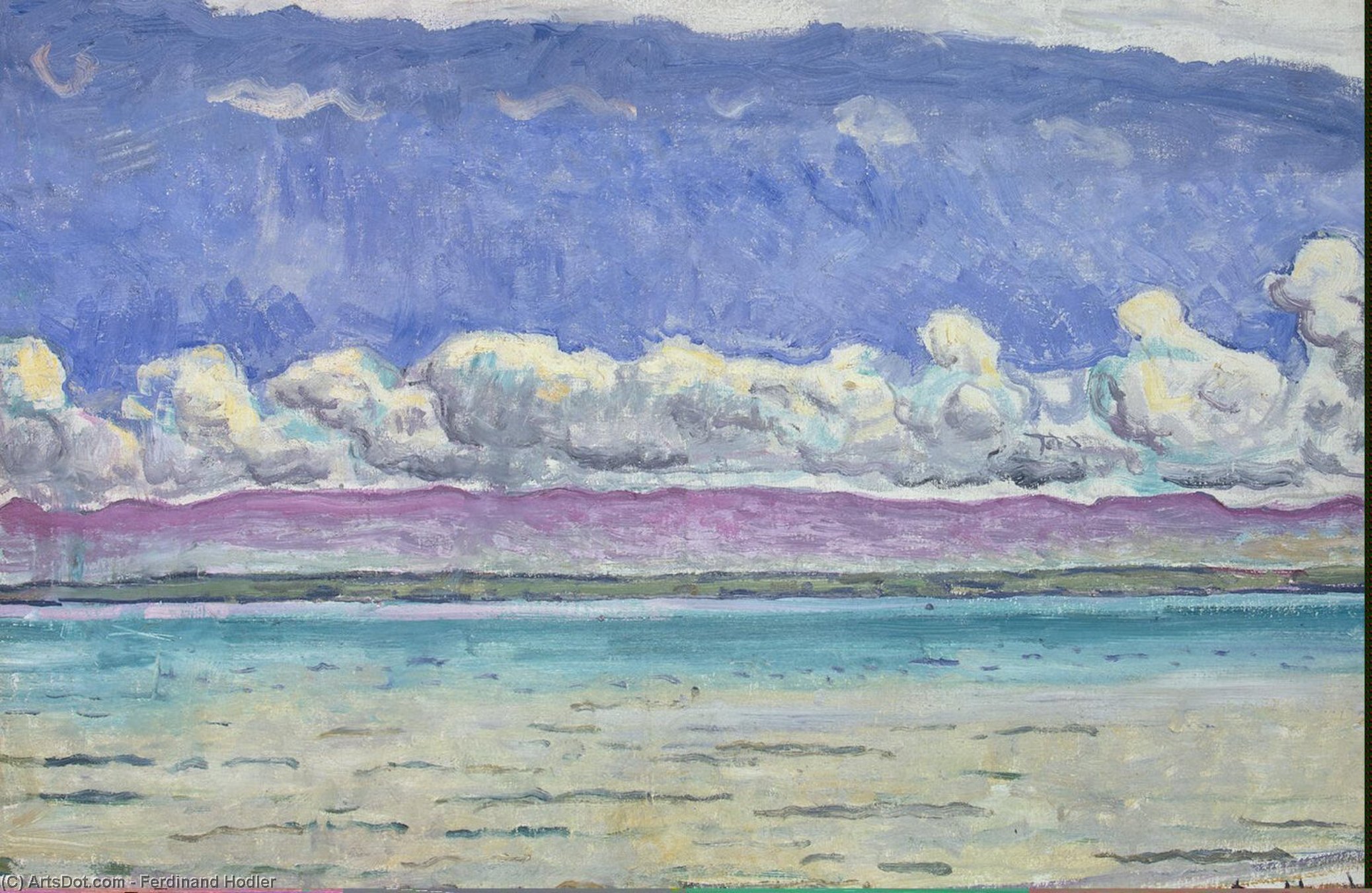 Wikioo.org – L'Encyclopédie des Beaux Arts - Peinture, Oeuvre de Ferdinand Hodler - le lac