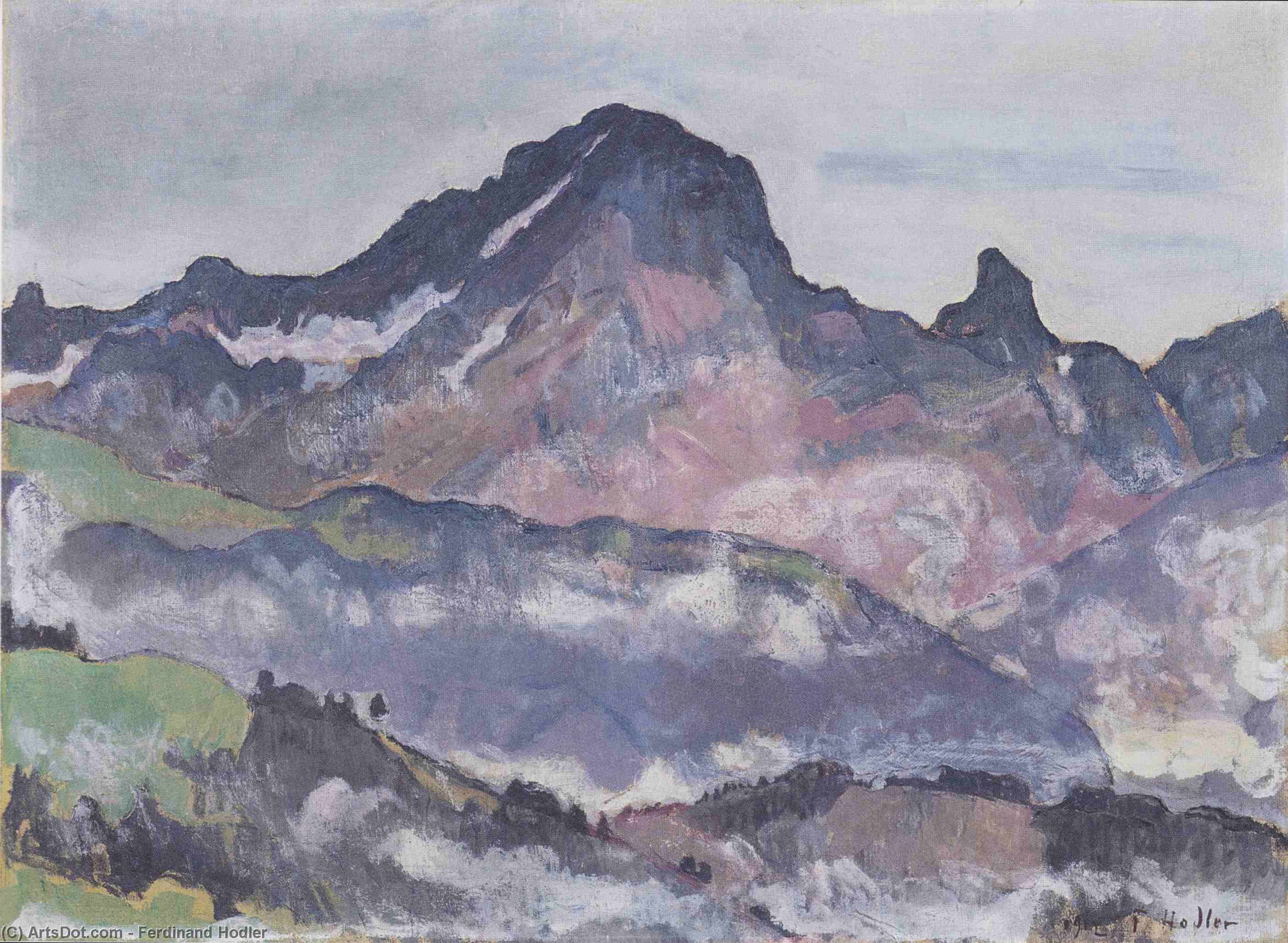 WikiOO.org - Encyclopedia of Fine Arts - Lukisan, Artwork Ferdinand Hodler - Grand Muveran