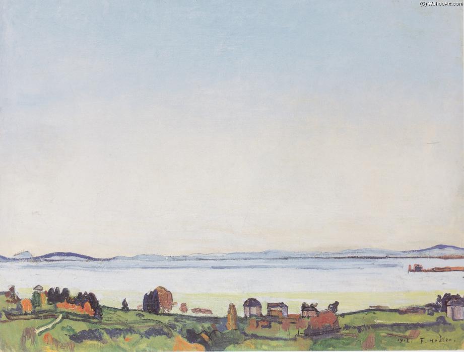 Wikioo.org - The Encyclopedia of Fine Arts - Painting, Artwork by Ferdinand Hodler - The Lake Geneva from Lausanne