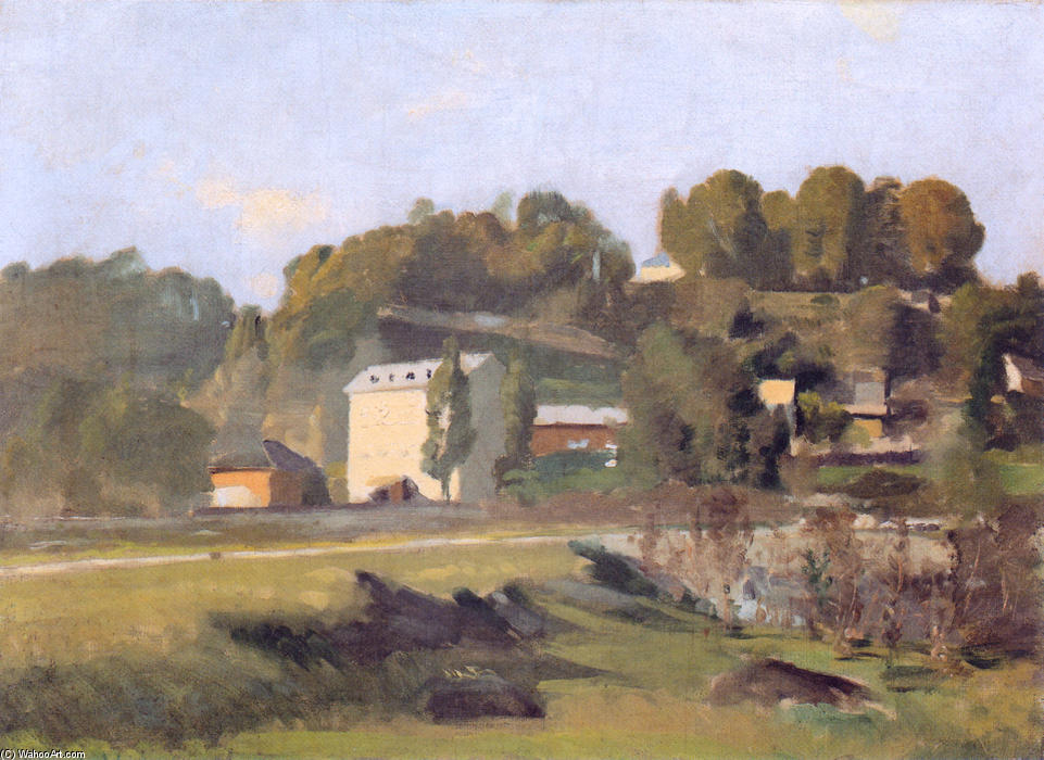 Wikioo.org - The Encyclopedia of Fine Arts - Painting, Artwork by Ferdinand Hodler - The mill of Sous Terre in Geneva