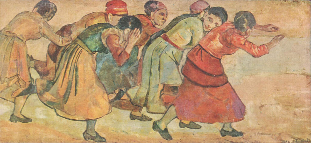 WikiOO.org - Encyclopedia of Fine Arts - Lukisan, Artwork Ferdinand Hodler - Running women