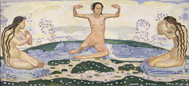 Wikioo.org - The Encyclopedia of Fine Arts - Painting, Artwork by Ferdinand Hodler - A day