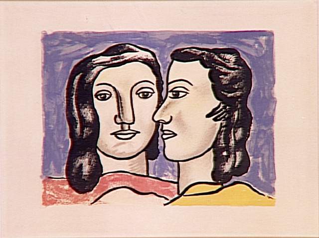 Wikioo.org - The Encyclopedia of Fine Arts - Painting, Artwork by Fernand Leger - The two faces
