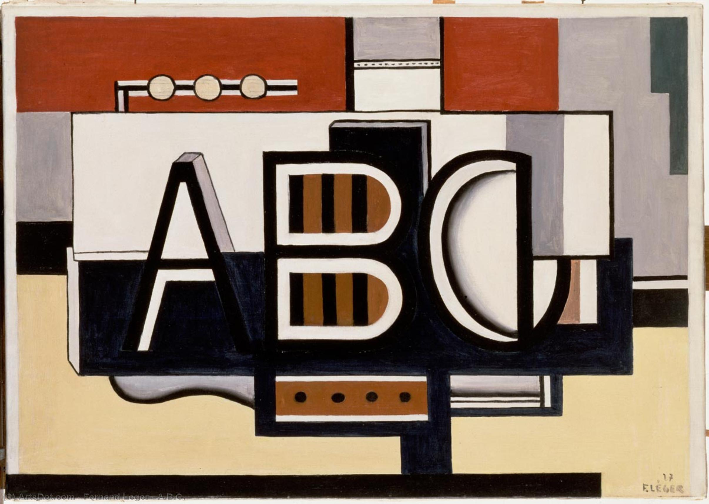 Wikioo.org - The Encyclopedia of Fine Arts - Painting, Artwork by Fernand Leger - A.B.C.