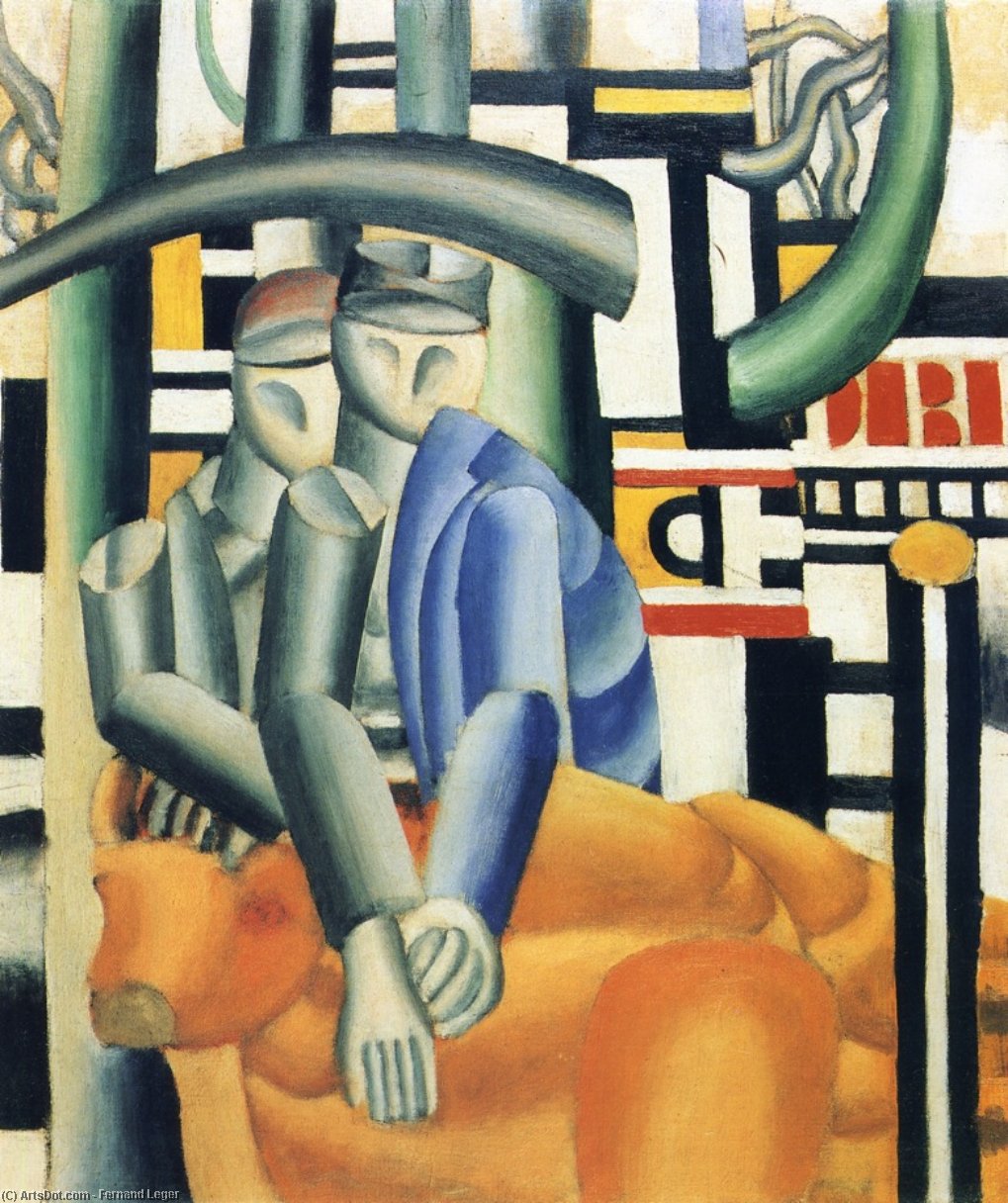 Wikioo.org - The Encyclopedia of Fine Arts - Painting, Artwork by Fernand Leger - The Butcher Shop