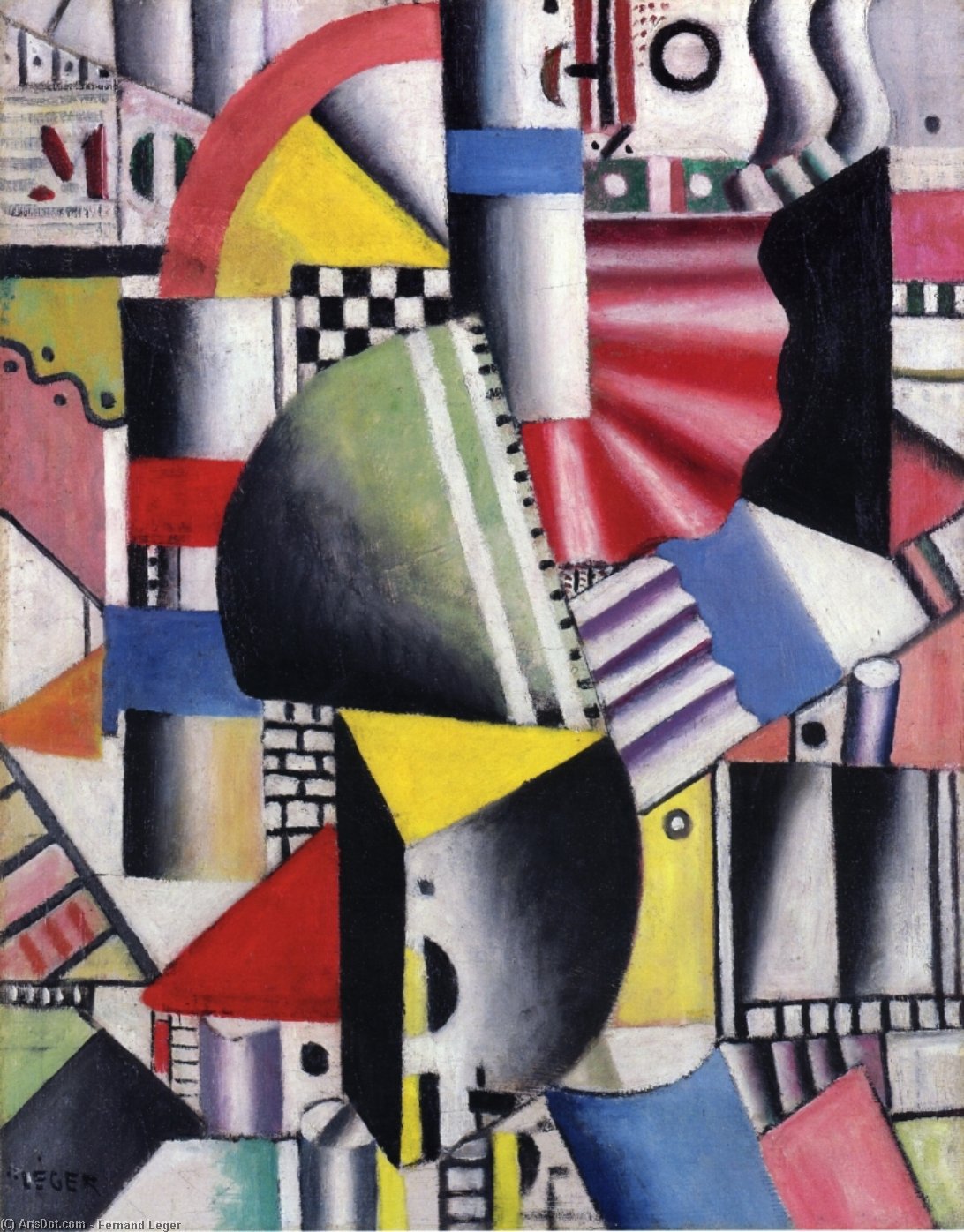 Wikioo.org - The Encyclopedia of Fine Arts - Painting, Artwork by Fernand Leger - Factories