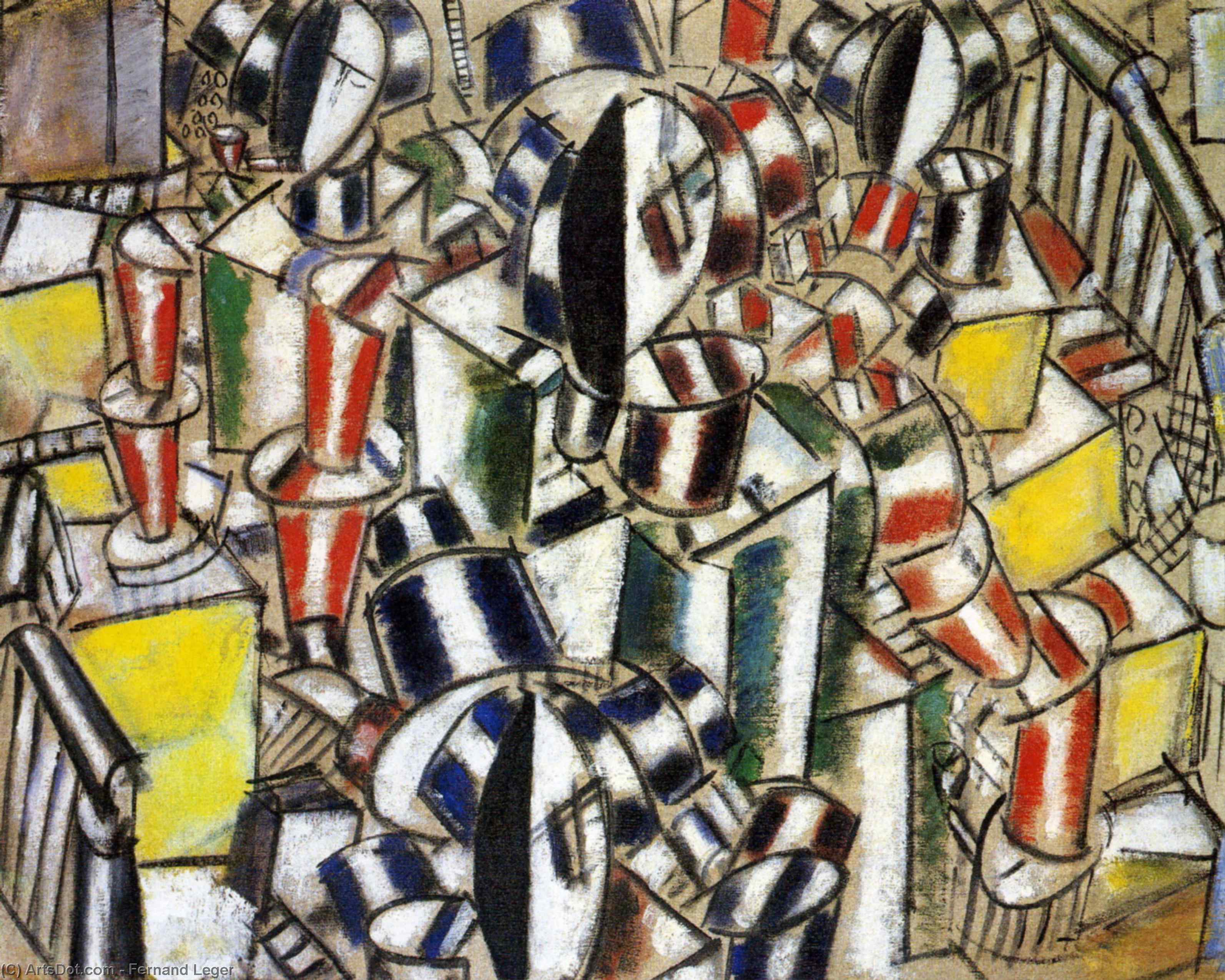 Wikioo.org - The Encyclopedia of Fine Arts - Painting, Artwork by Fernand Leger - Staircase 19