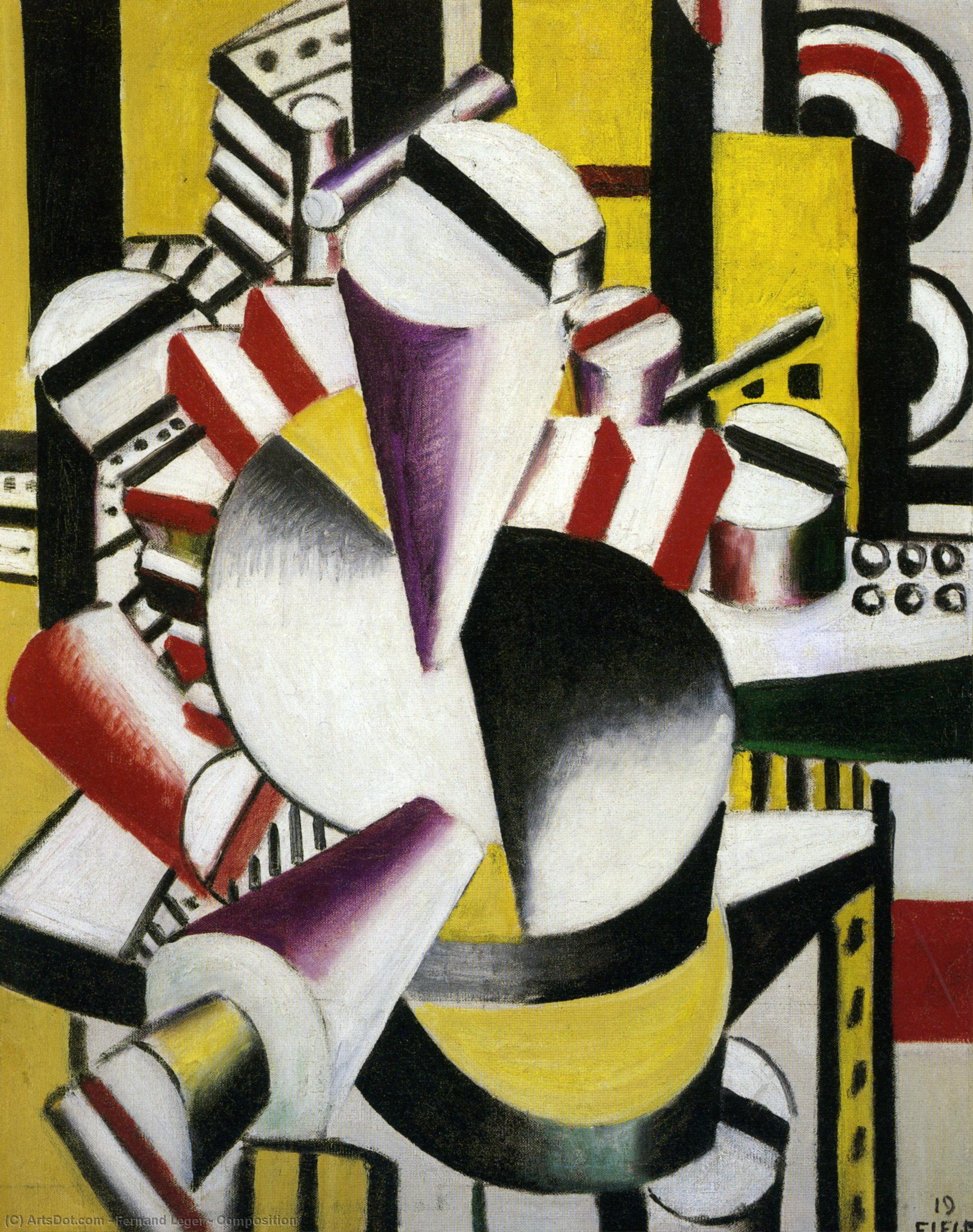 WikiOO.org - Encyclopedia of Fine Arts - Maalaus, taideteos Fernand Leger - Composition
