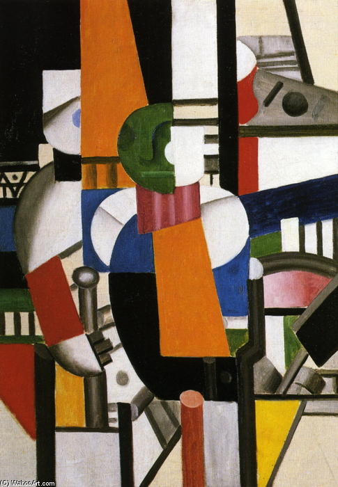 Wikioo.org - The Encyclopedia of Fine Arts - Painting, Artwork by Fernand Leger - The Man with the cane