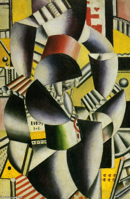 Wikioo.org - The Encyclopedia of Fine Arts - Painting, Artwork by Fernand Leger - Man and Woman