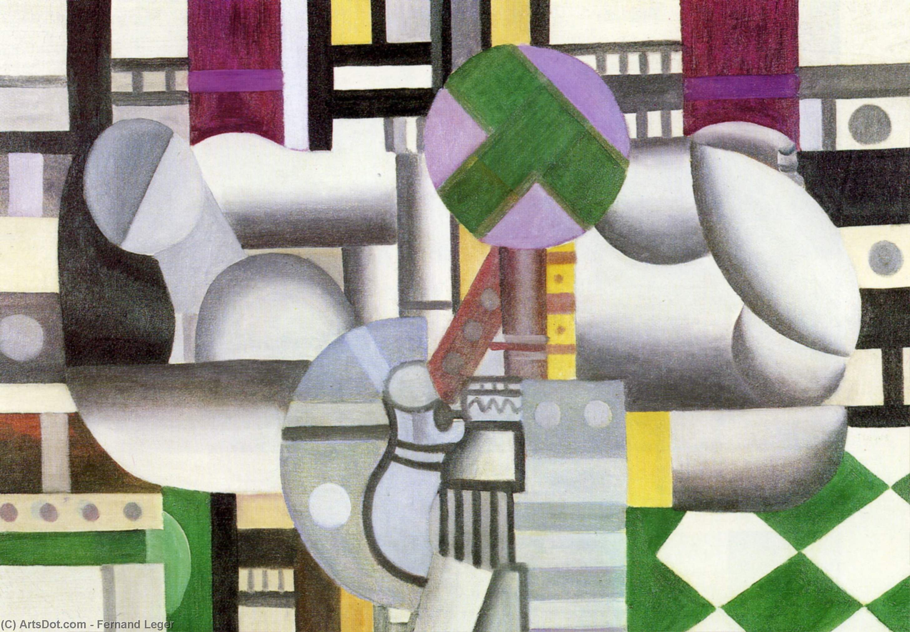 Wikioo.org - The Encyclopedia of Fine Arts - Painting, Artwork by Fernand Leger - The birds in the landscape