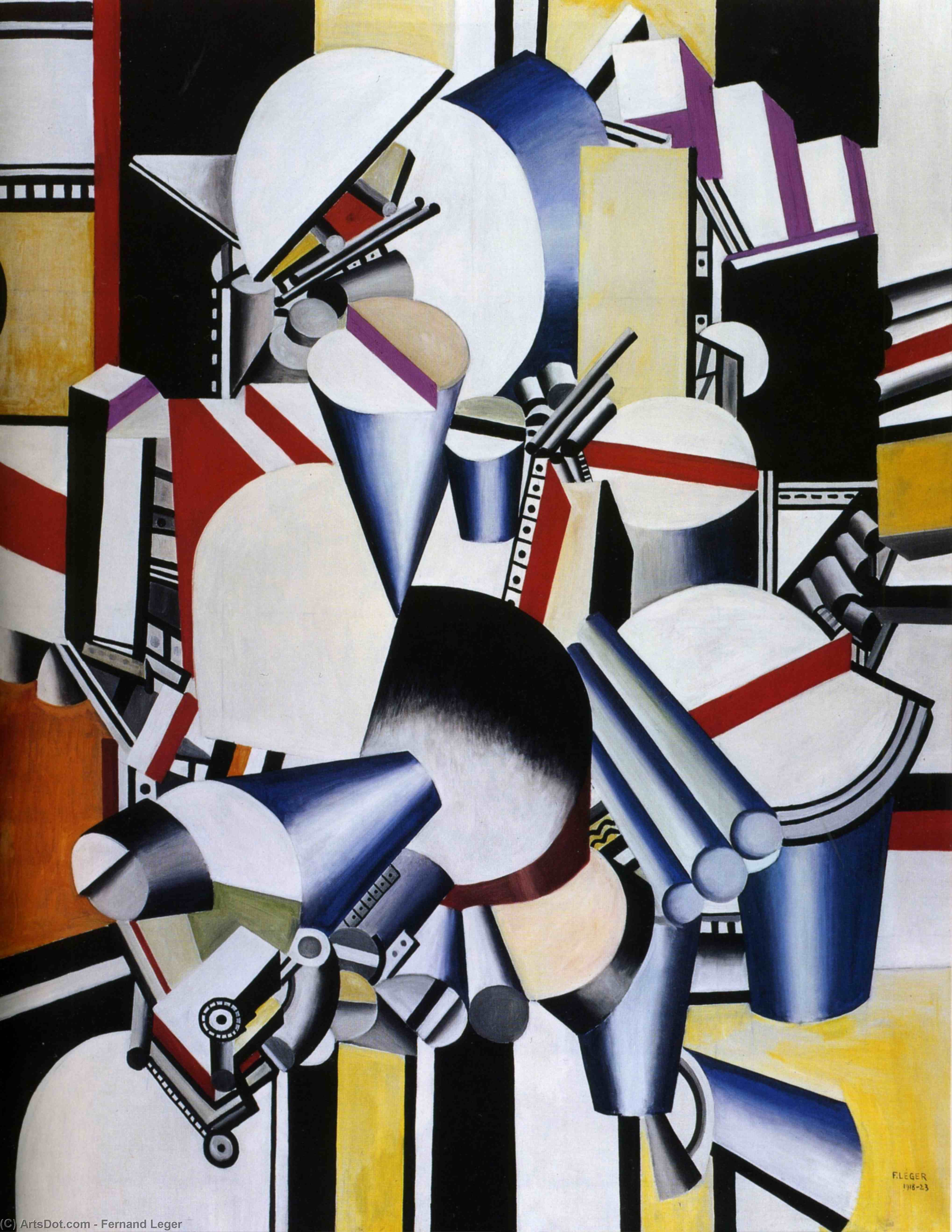 Wikioo.org - The Encyclopedia of Fine Arts - Painting, Artwork by Fernand Leger - Mechanical compositions