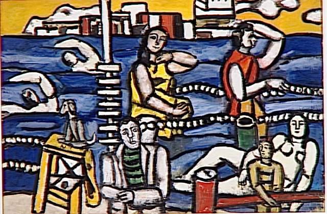 Wikioo.org - The Encyclopedia of Fine Arts - Painting, Artwork by Fernand Leger - Swimming