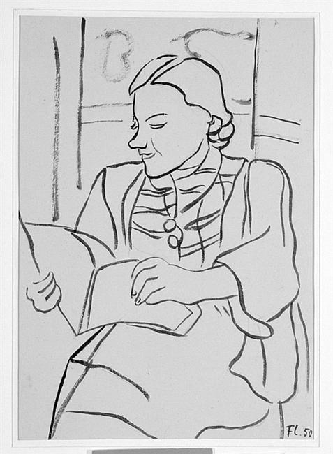 WikiOO.org - Encyclopedia of Fine Arts - Lukisan, Artwork Fernand Leger - Portrait of Nadia