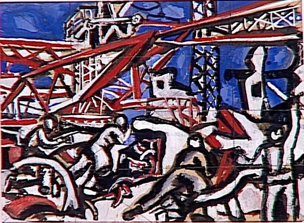 Wikioo.org - Encyklopedia Sztuk Pięknych - Malarstwo, Grafika Fernand Leger - Stalingrad