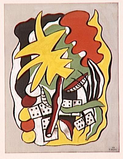 Wikioo.org - The Encyclopedia of Fine Arts - Painting, Artwork by Fernand Leger - Composition dominoes