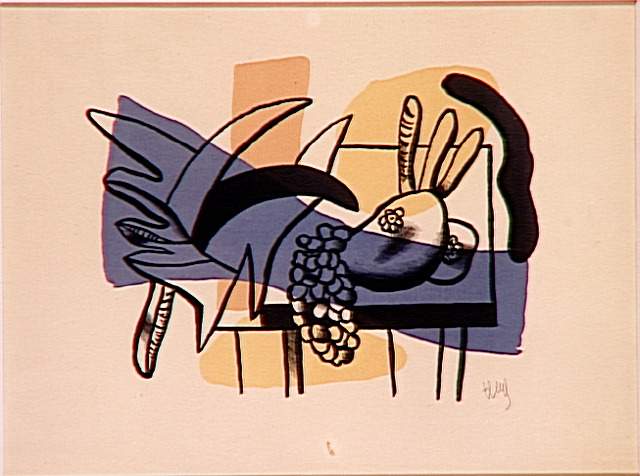Wikioo.org - The Encyclopedia of Fine Arts - Painting, Artwork by Fernand Leger - Still Life with fruits