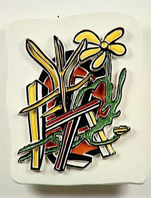 Wikioo.org - The Encyclopedia of Fine Arts - Painting, Artwork by Fernand Leger - The yellow flower