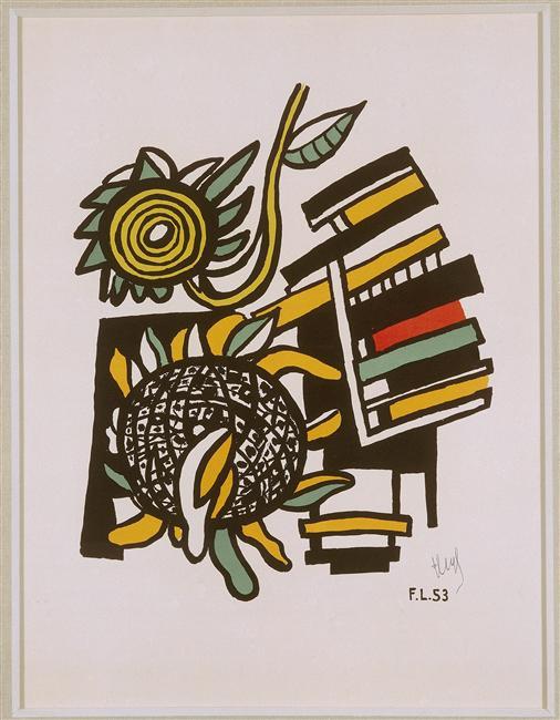 Wikioo.org - The Encyclopedia of Fine Arts - Painting, Artwork by Fernand Leger - Both Sunflowers (Sunflowers)