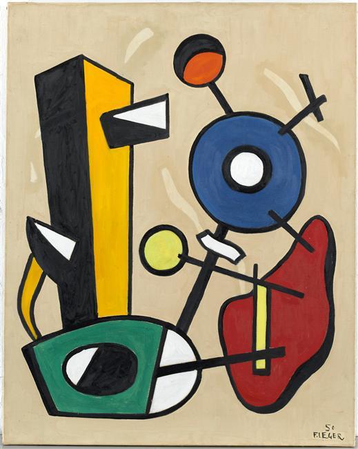 Wikioo.org - The Encyclopedia of Fine Arts - Painting, Artwork by Fernand Leger - Forms in space