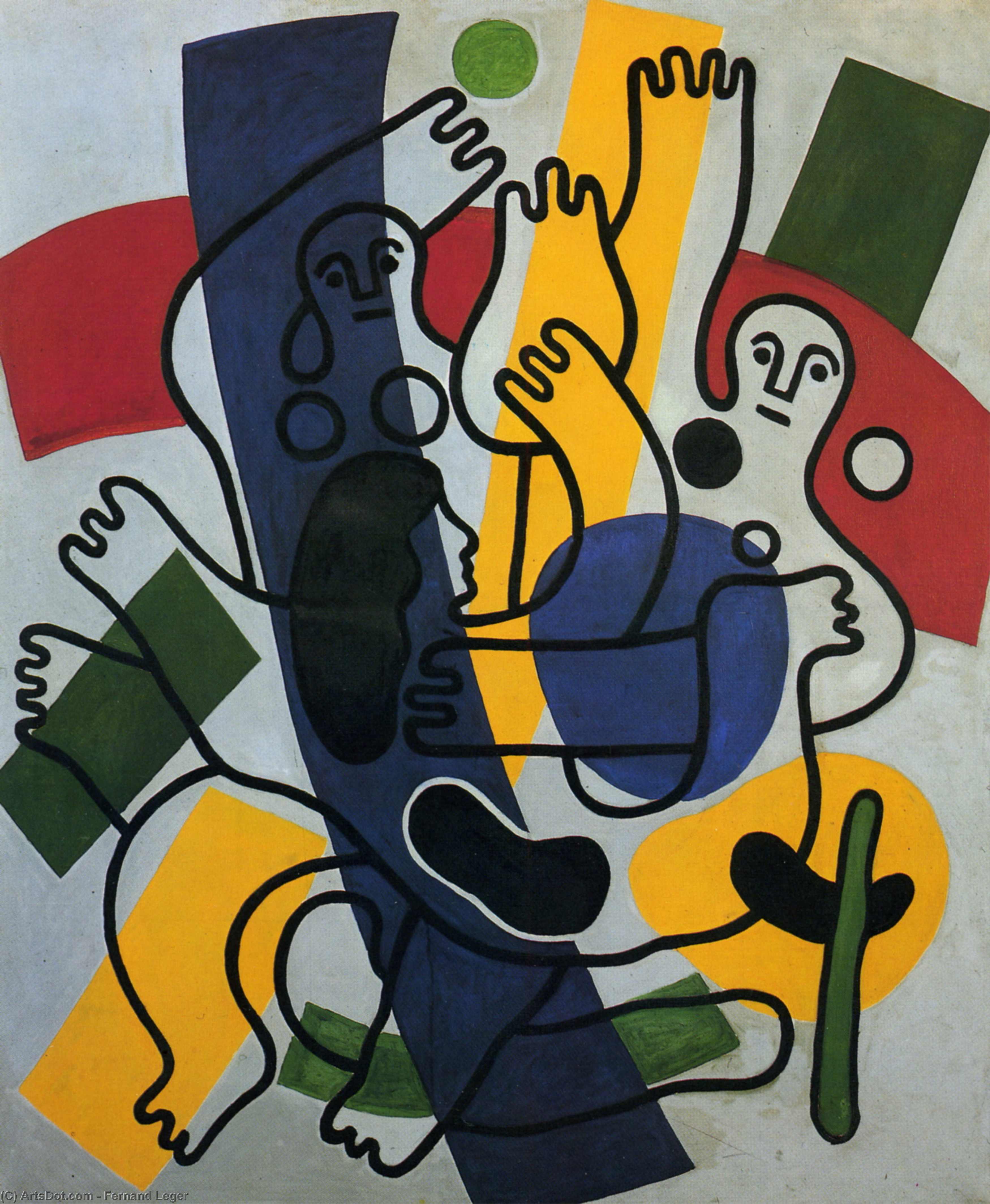 Wikioo.org - The Encyclopedia of Fine Arts - Painting, Artwork by Fernand Leger - Dance