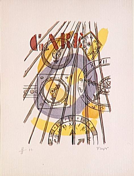 WikiOO.org - Енциклопедия за изящни изкуства - Живопис, Произведения на изкуството Fernand Leger - Station