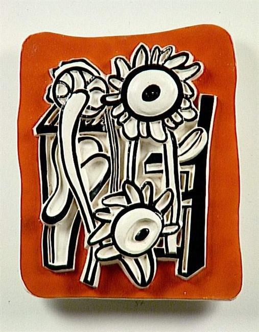 WikiOO.org - Güzel Sanatlar Ansiklopedisi - Resim, Resimler Fernand Leger - Suns on an orange background