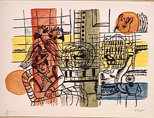 Wikioo.org - The Encyclopedia of Fine Arts - Painting, Artwork by Fernand Leger - The bird market