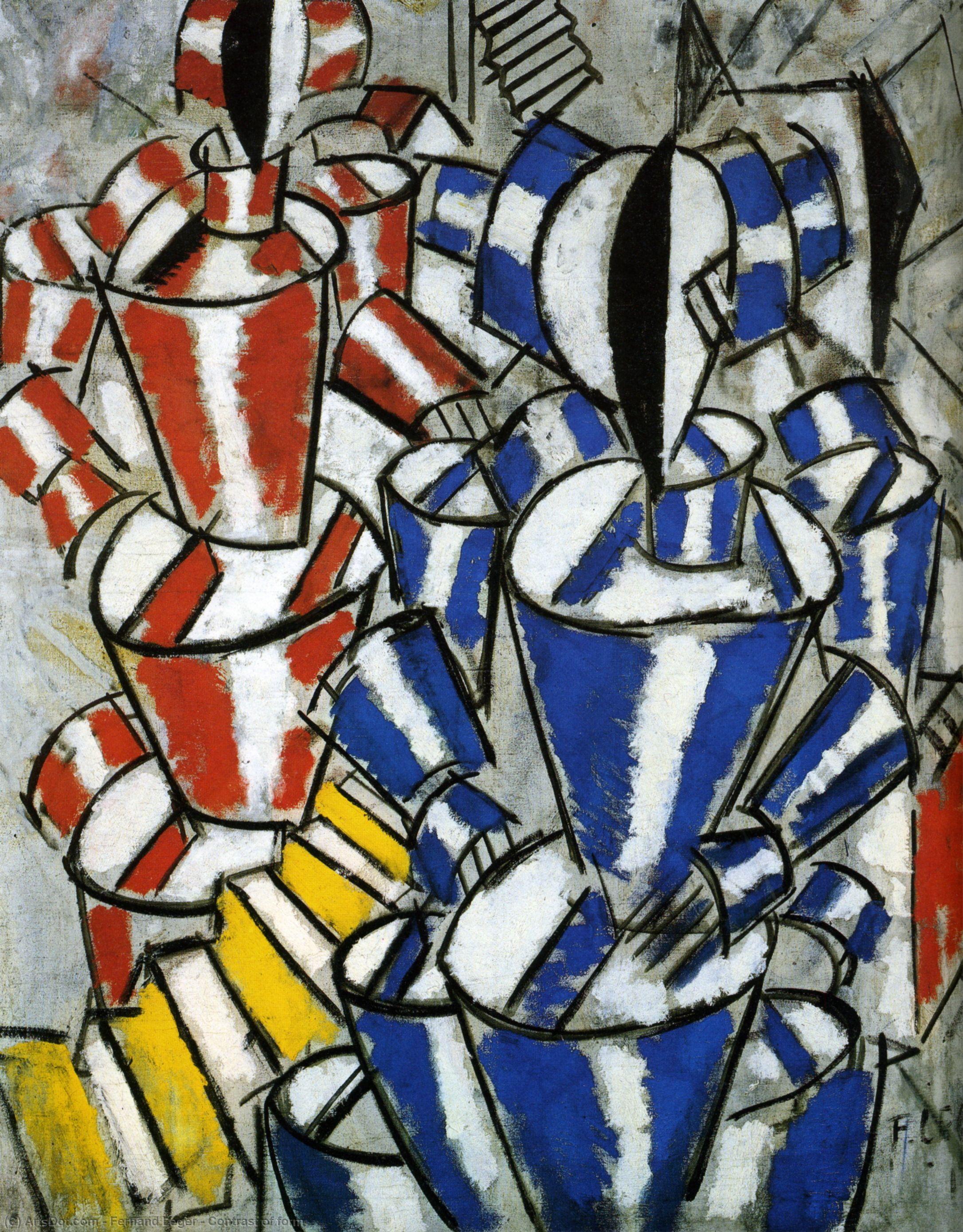WikiOO.org - Енциклопедия за изящни изкуства - Живопис, Произведения на изкуството Fernand Leger - Contrast of form