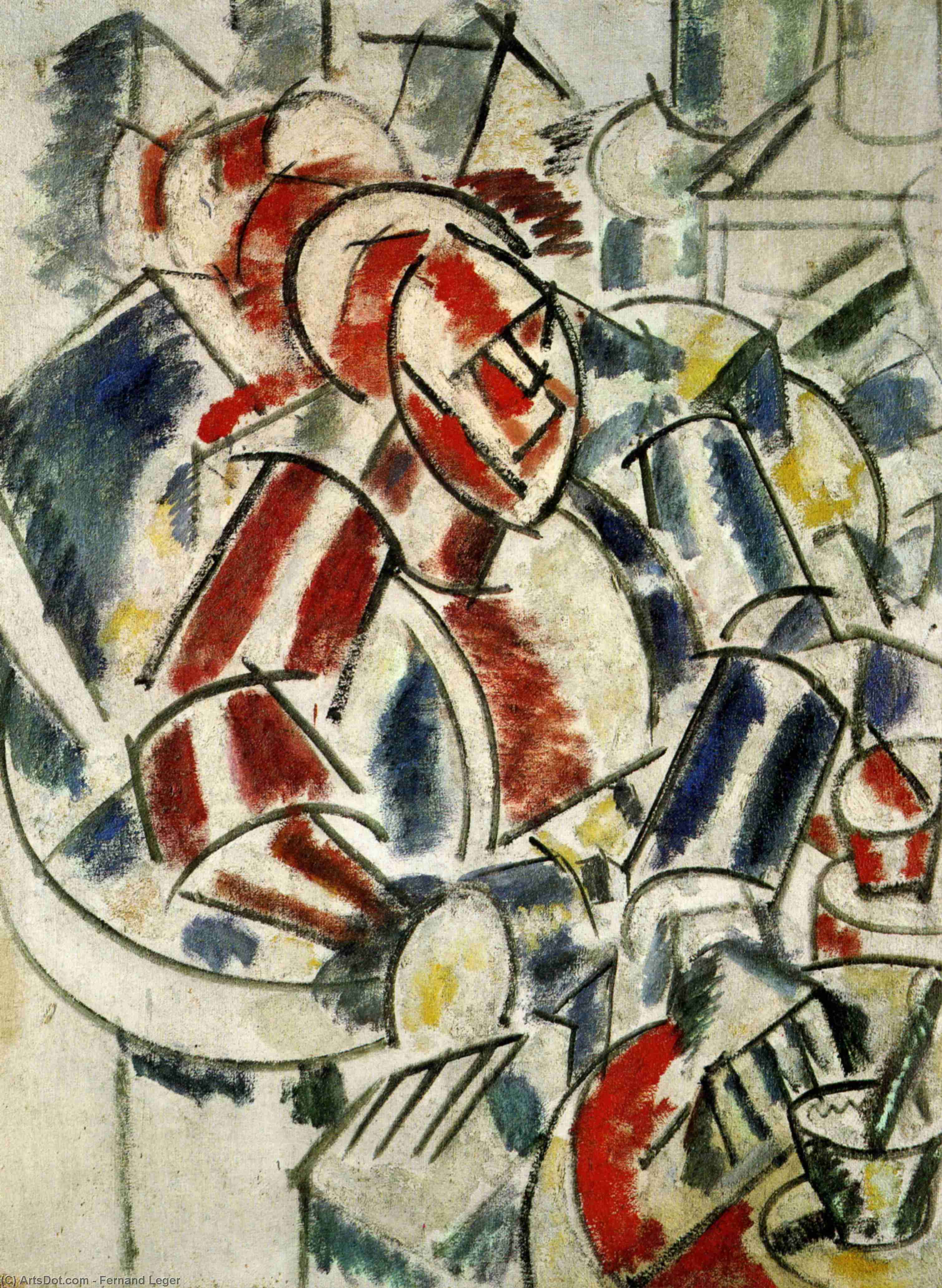 Wikioo.org - The Encyclopedia of Fine Arts - Painting, Artwork by Fernand Leger - The Woman with the armchair