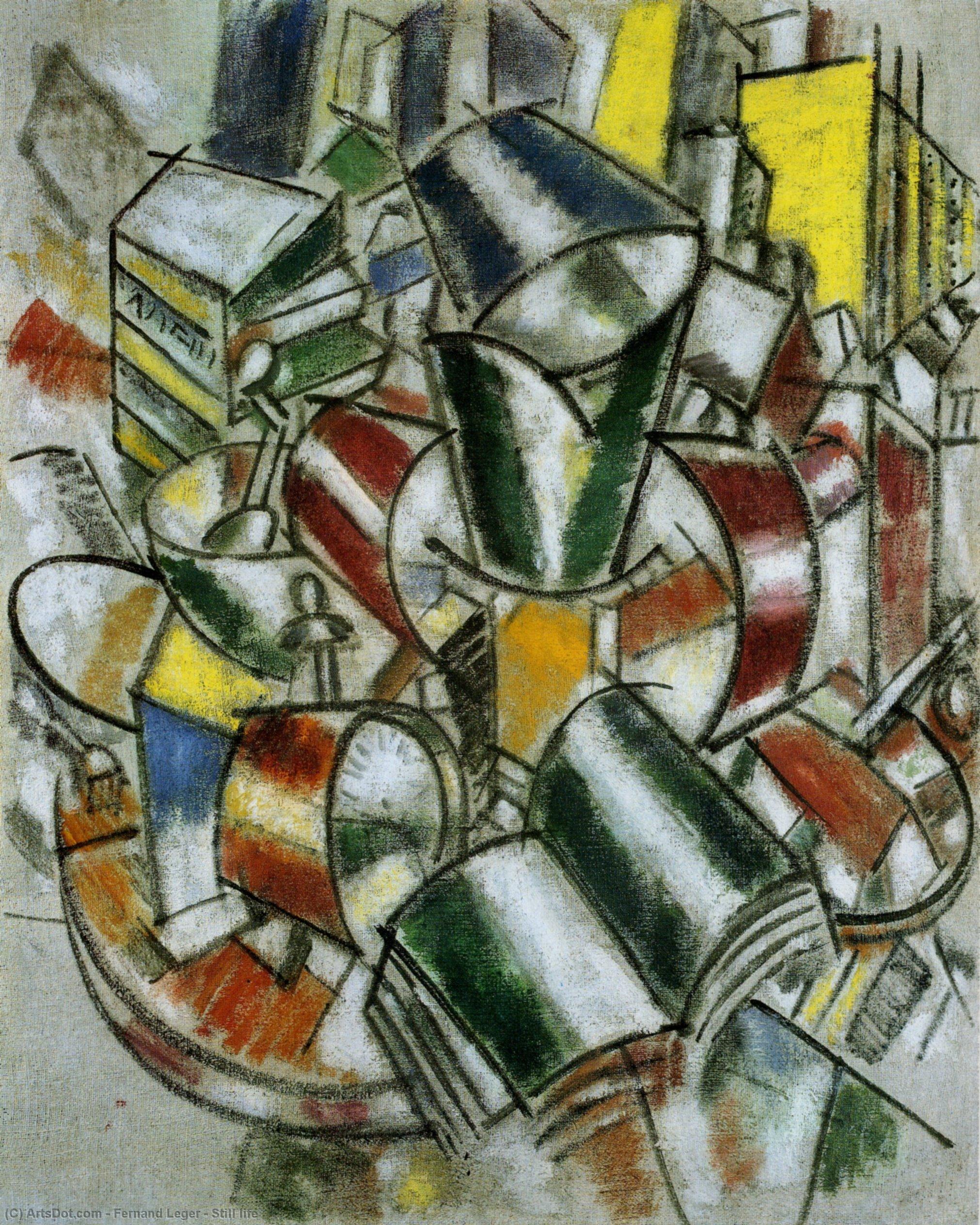 WikiOO.org - Encyclopedia of Fine Arts - Maleri, Artwork Fernand Leger - Still life