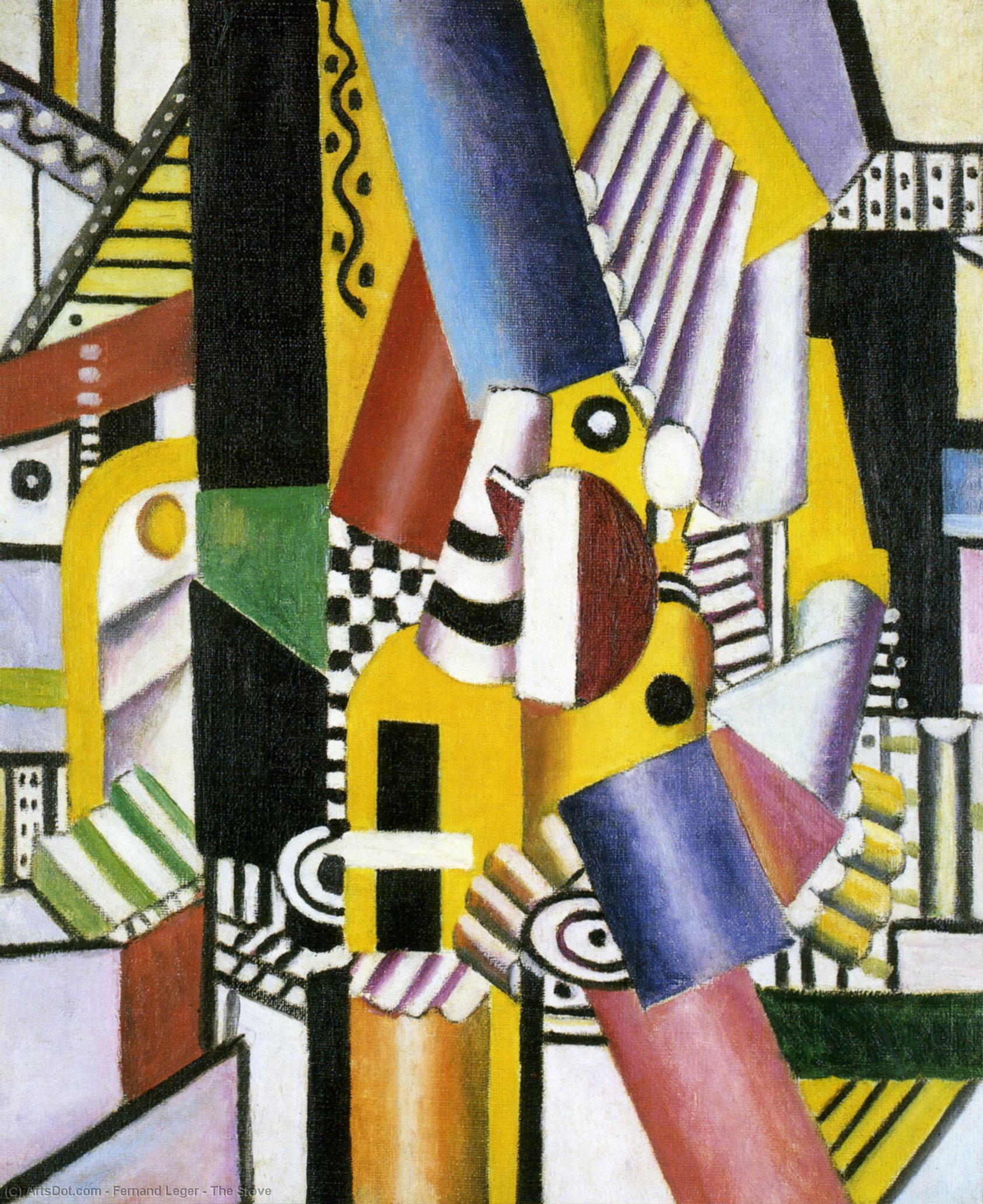 Wikioo.org - The Encyclopedia of Fine Arts - Painting, Artwork by Fernand Leger - The Stove