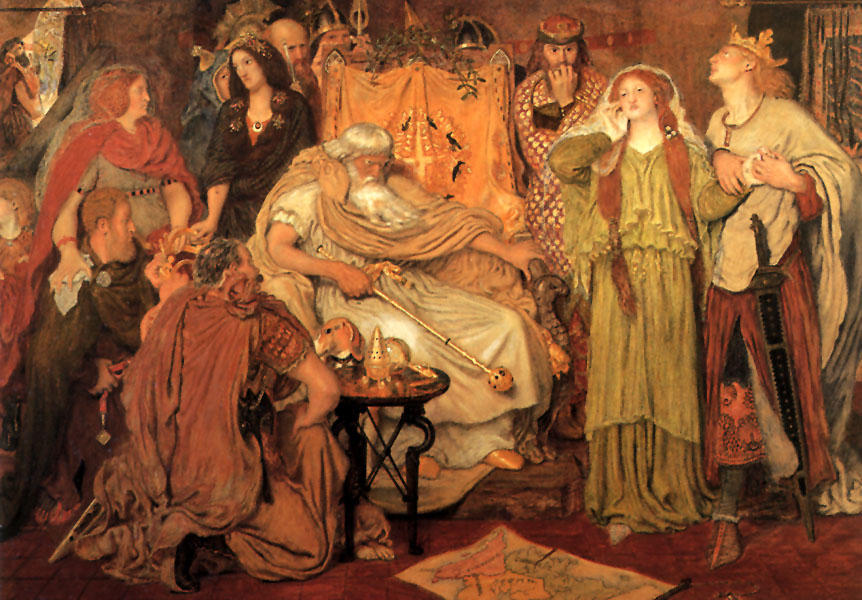 WikiOO.org - Encyclopedia of Fine Arts - Lukisan, Artwork Ford Madox Brown - Cordelia's Portion