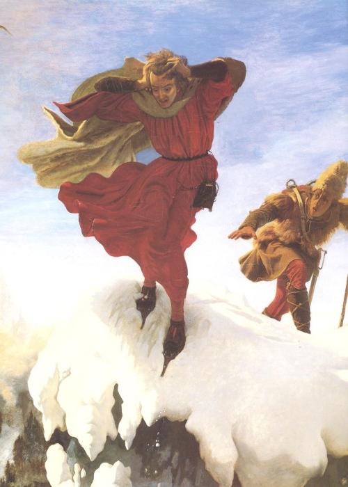 WikiOO.org - Encyclopedia of Fine Arts - Maalaus, taideteos Ford Madox Brown - Manfred on the Jungfrau
