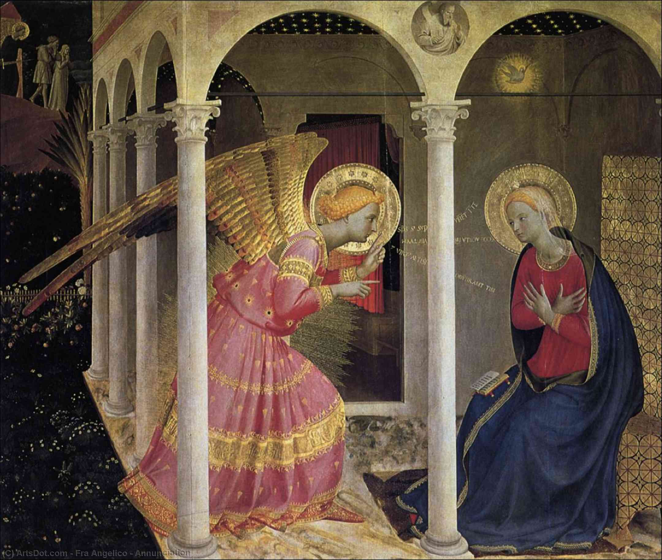 WikiOO.org - אנציקלופדיה לאמנויות יפות - ציור, יצירות אמנות Fra Angelico - Annunciation