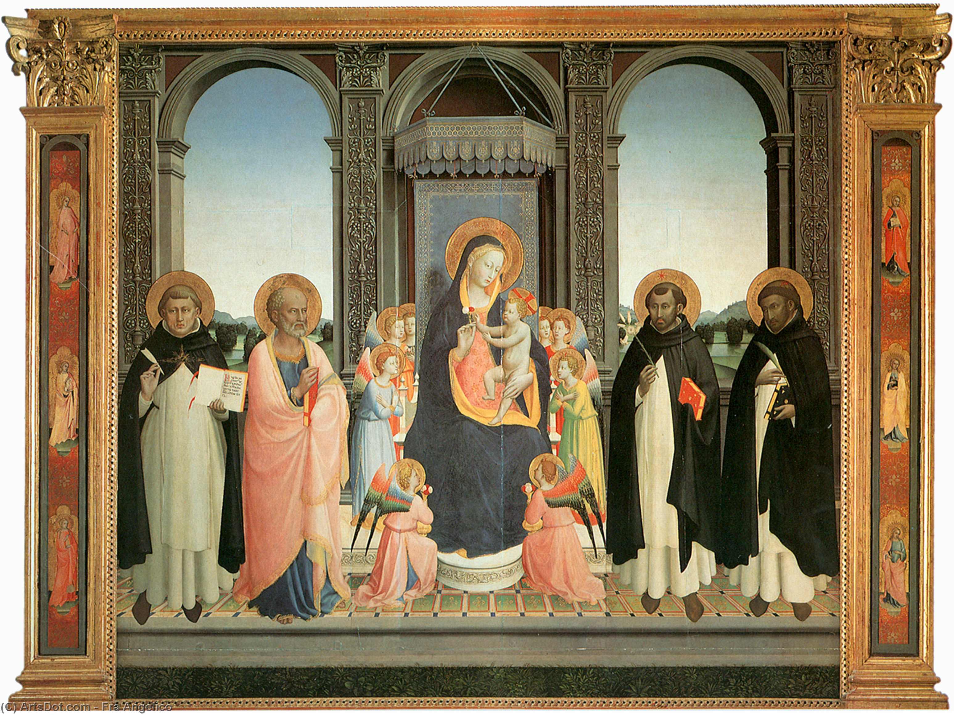 WikiOO.org - Enciklopedija likovnih umjetnosti - Slikarstvo, umjetnička djela Fra Angelico - San Domenico Altarpiece