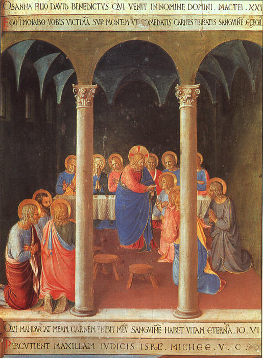 Wikioo.org - สารานุกรมวิจิตรศิลป์ - จิตรกรรม Fra Angelico - Communion of the Apostles