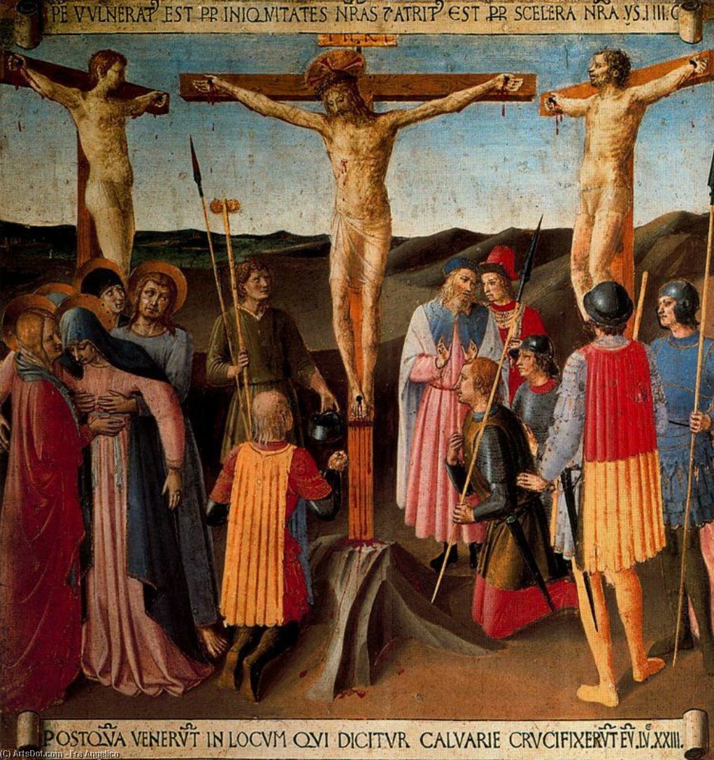 Wikioo.org - Bách khoa toàn thư về mỹ thuật - Vẽ tranh, Tác phẩm nghệ thuật Fra Angelico - Crucifixion