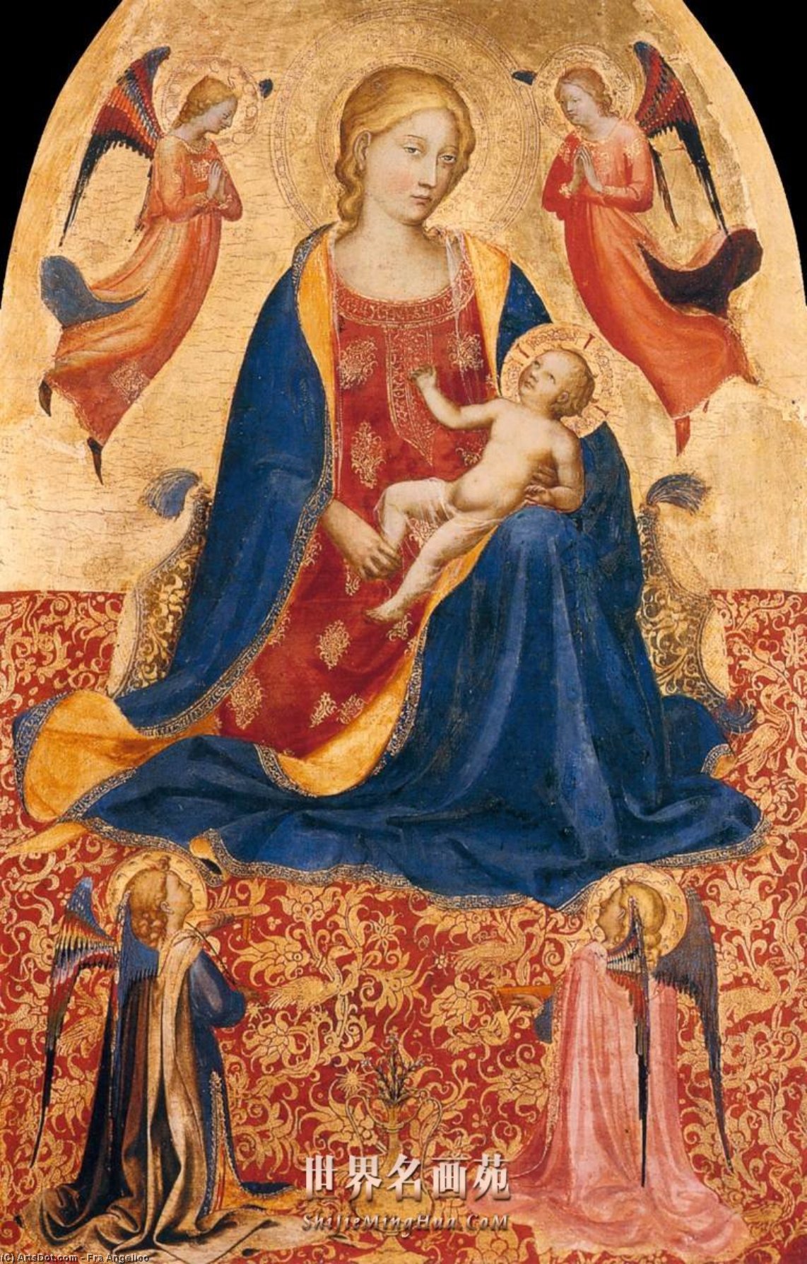 Wikioo.org - The Encyclopedia of Fine Arts - Painting, Artwork by Fra Angelico - Madonna of Humility
