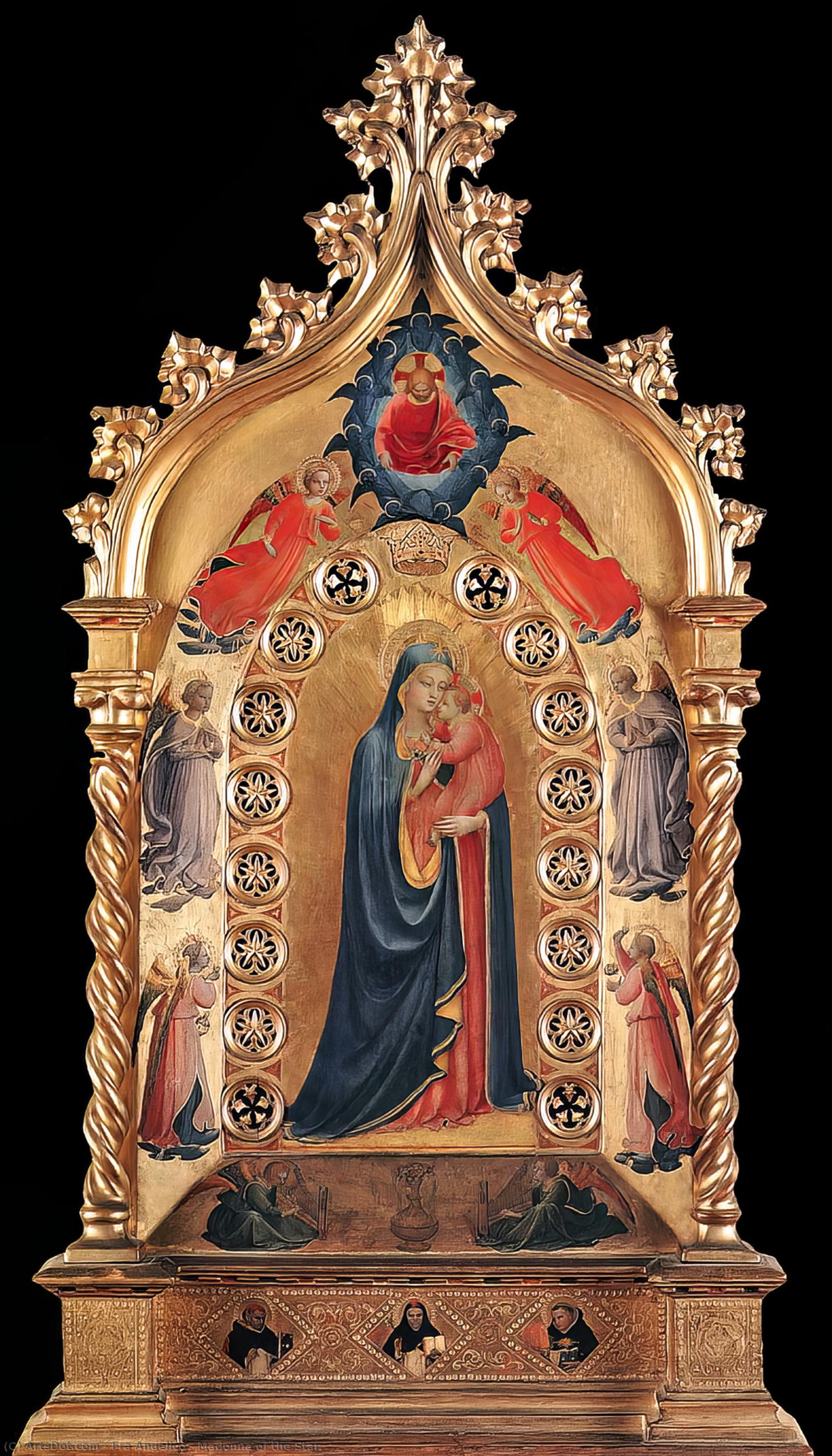 WikiOO.org - Encyclopedia of Fine Arts - Maleri, Artwork Fra Angelico - Madonna of the Star