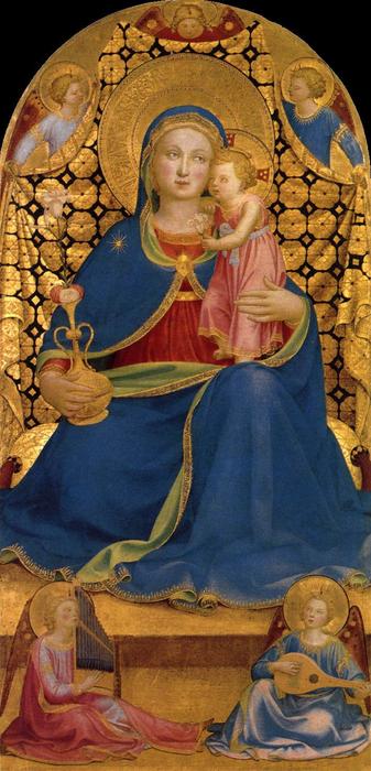 Wikioo.org – L'Enciclopedia delle Belle Arti - Pittura, Opere di Fra Angelico - La Vergine dell Umiltà