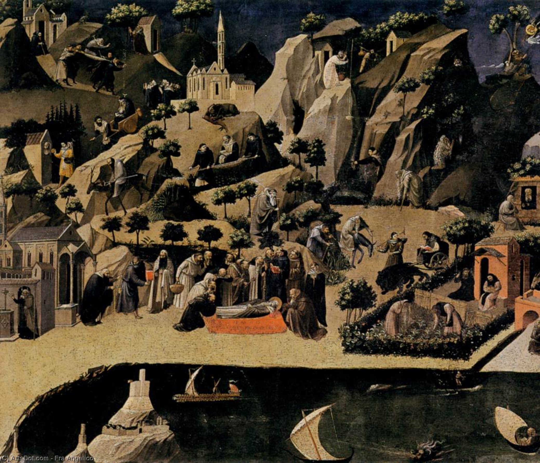 Wikioo.org - สารานุกรมวิจิตรศิลป์ - จิตรกรรม Fra Angelico - Thebaid