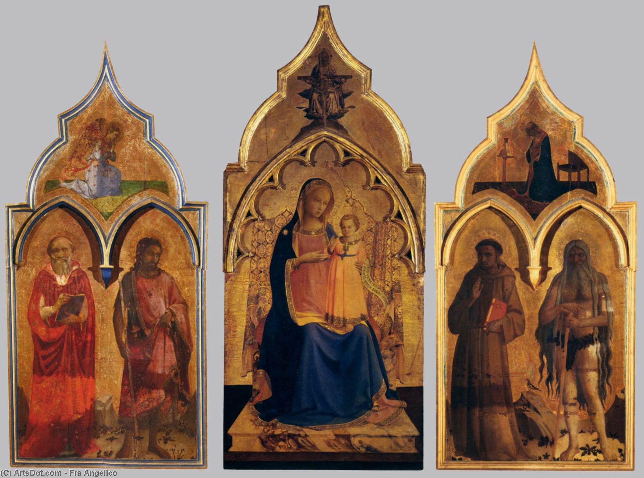 Wikioo.org - The Encyclopedia of Fine Arts - Painting, Artwork by Fra Angelico - Compagnia di San Francesco Altarpiece
