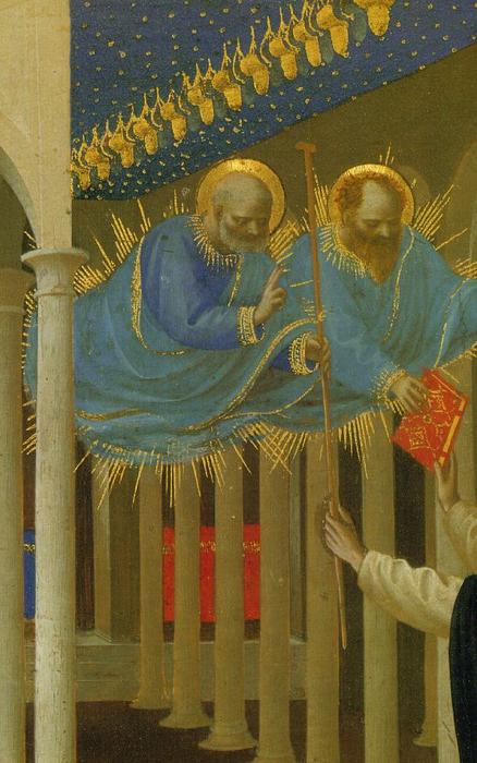 Wikioo.org - The Encyclopedia of Fine Arts - Painting, Artwork by Fra Angelico - Coronation of the Virgin (detail)