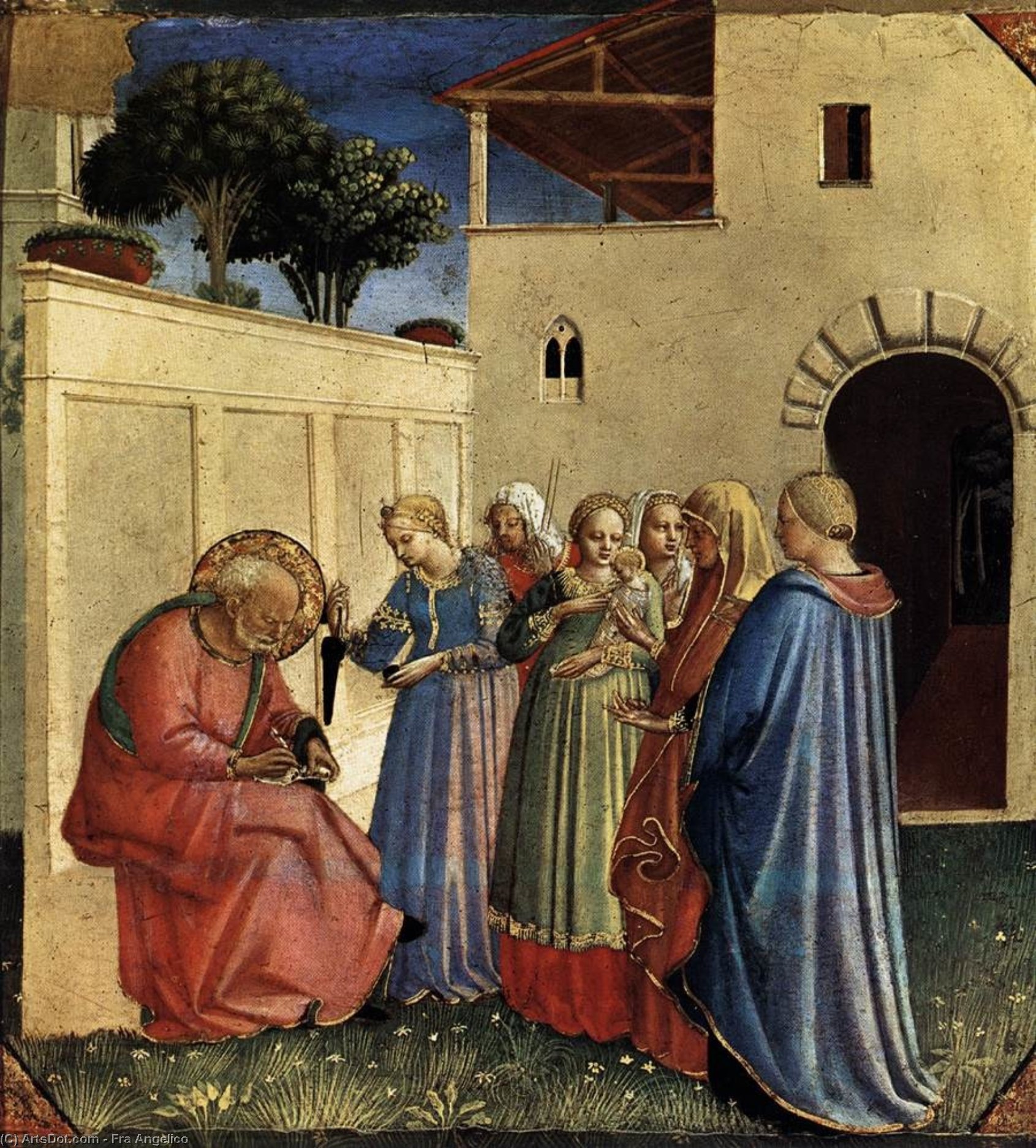 Wikioo.org - The Encyclopedia of Fine Arts - Painting, Artwork by Fra Angelico - The Naming of St John the Baptist